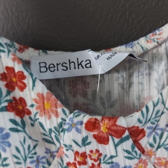 Bershka Floral Mini Dress Cottagecore Summer Chic Soft Girl Aesthetic Y2K Vibe - Picture 3 of 8